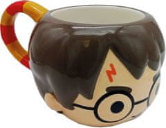 CurePink Keramický hrnek 3D Harry Potter: Chibi Harry s jizvou (objem 475 ml)