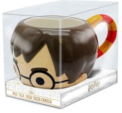 CurePink Keramický hrnek 3D Harry Potter: Chibi Harry s jizvou (objem 475 ml)