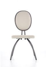 Halmar Jídelní židle K298 - světle šedá / grafit