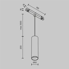 MAYTONI MAYTONI Závěsné svítidlo do lišty Focus LED Magnetic track system Exility 12W 36d TR041-4-12W3K-M-DS-BBS