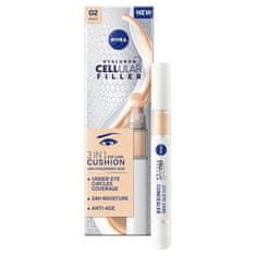 Nivea Hyaluron Cellular Filler Cushion Tónovací oční krém 3 v 1 02 střední odstín, 4ml