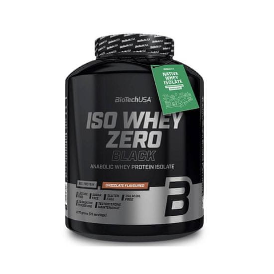 BioTech USA ISO Whey Zero Black, Protein bez laktózy, 2270 g Příchuť: Čokoláda