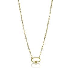 Marc Malone Originální pozlacený náhrdelník Hailey Gold Necklace MCN23016G