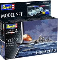 Revell Battleship Gneisenau, ModelSet loď 65181, 1/1200