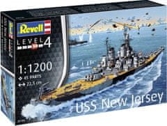 Revell USS New Jersey, Plastic ModelKit loď 05183, 1/1200