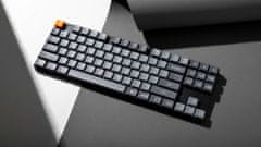 Keychron K1 Max QMK/VIA Low-Profile Bezdrátová Mechanická Klávesnice, Bluetooth, 2.4Ghz, Bílá LED dioda, Gateron Brown