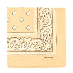 Aleszale Šátek Paisley bandana - béžový