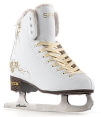 SFR Glitra Adults Ice Skates - White - UK:7A EU:40.5 US:M8L9