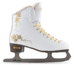 SFR Glitra Adults Ice Skates - White - UK:7A EU:40.5 US:M8L9