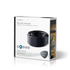 Nedis CCTVCA10BK500 koaxiální CCTV kabel video+napájení 12V DC, 50 m