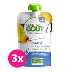 Good Gout 3x BIO Vanilkový jogurt s hruškou 90 g