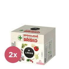 LEROS 2x Čaj dětský Spokojené bříško 10x2g