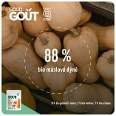 Good Gout BIO Máslová dýně s jehněčím masem 3x190 g