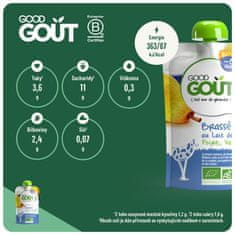 Good Gout 3x BIO Vanilkový jogurt s hruškou 90 g