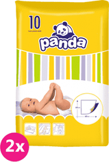 Panda 2x BELLA - dětské přebalovací podložky 10 ks