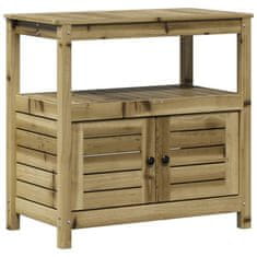 Petromila Přesazovací stůl s policemi 82,5x45x81 cm impregnované dřevo