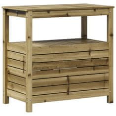 Petromila Přesazovací stůl s policemi 82,5x45x81 cm impregnované dřevo
