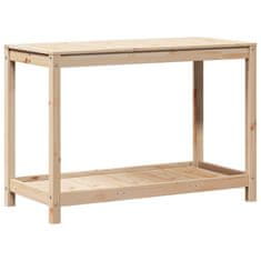 Petromila Přesazovací stůl s policí 108 x 50 x 75 cm masivní borové dřevo