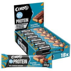 Corny Protein 30 %, slaný karamel 18x50g