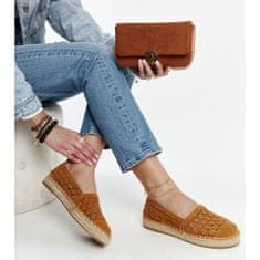 Hnědé krajkové espadrilky velikost 40