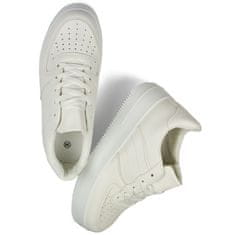 Bílá sportovní obuv se silnou podrážkou velikost 41