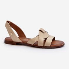 Zazoo 40185 Pohodlné kožené sandály velikost 37