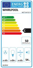 Whirlpool Vestavný odsavač par WCT 64 FLY X