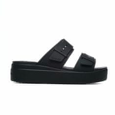 Crocs Pantofle černé 37 EU Brooklyn Sandal Low Wedge