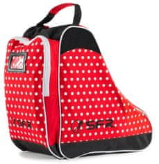 SFR Designer Ice & Skate Bag - Red Polka