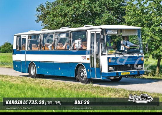 RETRO-AUTA© Pohlednice BUS č. 20 - Karosa LC 735.20 (1983 - 1991)