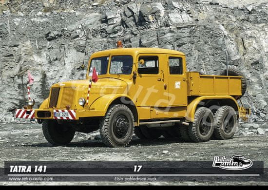 RETRO-AUTA© Pohlednice TRUCK č. 17 - Tatra 141 (1957 - 1970)