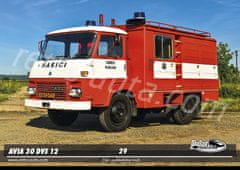 RETRO-AUTA© Pohlednice TRUCK č. 29 - AVIA 30 DVS 12 hasičský vůz (1968 - 1982)