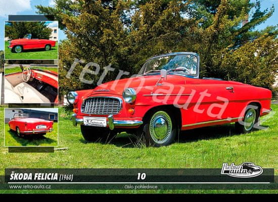 RETRO-AUTA© Pohlednice č. 10 - ŠKODA FELICIA (1960)