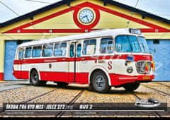 RETRO-AUTA© Pohlednice BUS č. 02 - ŠKODA 706 RTO MEX - JELCZ 272 (1973)