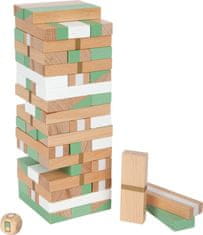 Small foot Dřevěná věž JENGA GOLD hnědo-zelená