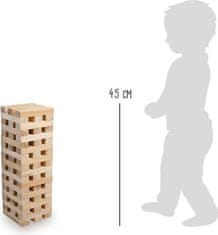 Small foot Dřevěná společenská hra JENGA GAME natur