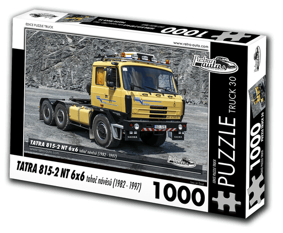 RETRO-AUTA© KB Barko s.r.o. Puzzle TRUCK 30 - TATRA 815-2 NT 6x6 tahač návěsů (1982 - 1997) 1000 dílků