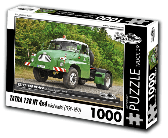 RETRO-AUTA© KB Barko s.r.o. Puzzle TRUCK 39 - TATRA 138 NT 4x4 tahač návěsů (1959 - 1972) 1000 dílků