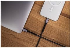 FIXED odolný nabíjecí a datový kabel Armor USB-C - USB-C, 1.2m, USB 2.0, PD 240W, šedá