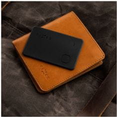 FIXED Smart tracker Tag Card s podporou Find My, bezdrátové nabíjení, černá