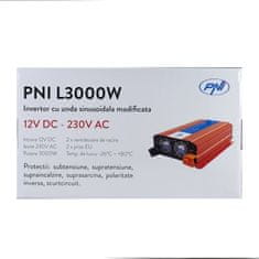 PNI L3000W H3000W12 Měnič napětí 12V napájecí zdroj 230V