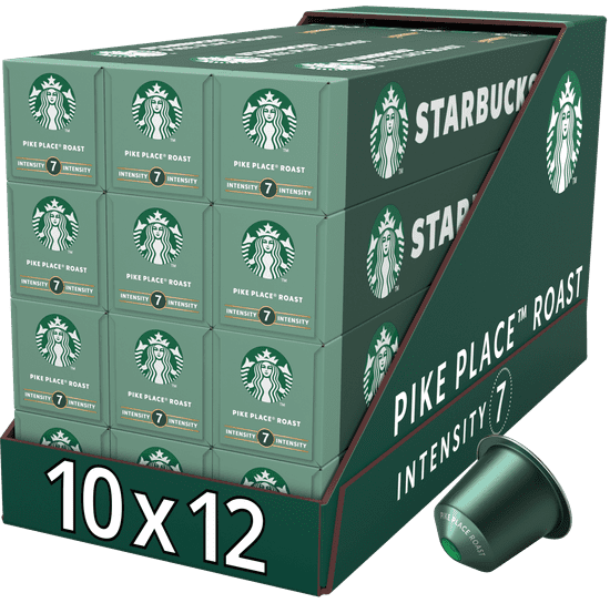 Starbucks by Nespresso Pike Place Roast - kávové kapsle – 12x10 kapslí v balení