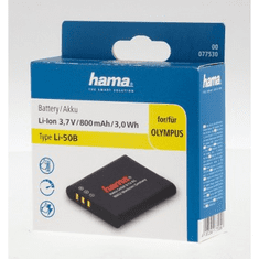 Hama fotoakumulátor typ Olympus Li-50B, Li-Ion 3,7 V/800 mAh