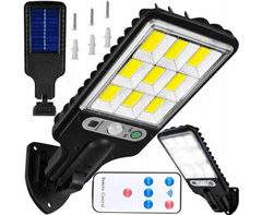 sapro Venkovní solární LED osvětlení JX-616E 9xLED, 260lm, 120 COB, 2200mAh, IP65