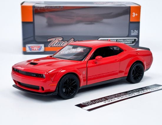 Motor Max Dodge Challenger SRT Hellcat Wide-Body (2018) red Motormax 1:24