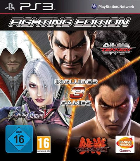 PlayStation Studios Fighting Edition: Tekken 6 + Tekken Tag Tournament 2 + SoulCalibur V (PS3)