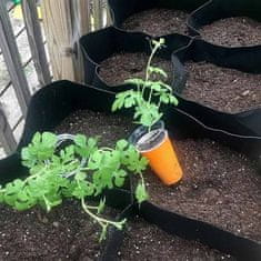 Netscroll Přenosný zahradní záhon s 4 přihrádkami pro bujný a rychlý růst všech rostlin, záhon z odolného vzdušného plátna, ideální pro brambory, květiny a všechny druhy zeleniny, RaisedGarden