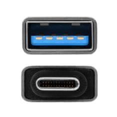 AXAGON RUCM-AFA, redukce USB-C (M) -> USB-A (F), USB 3.2 Gen 2, 3A, ALU