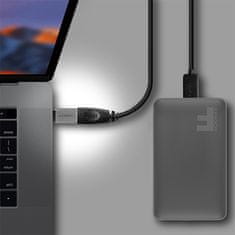 AXAGON RUCM-AFA, redukce USB-C (M) -> USB-A (F), USB 3.2 Gen 2, 3A, ALU