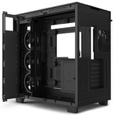 NZXT skříň H9 Elite dvoukomorová ATX / 3xRGB 120 mm / 1x 120mm fan / prosklená / RGB&fan controler / černá